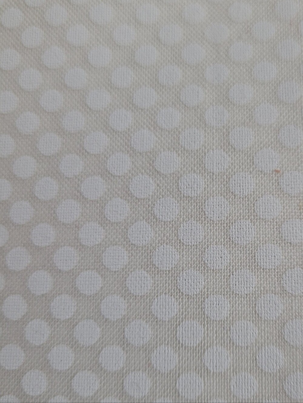 Keepsake Calico Cotton Polka Dot Sewing Fabric Cream and White (1088)